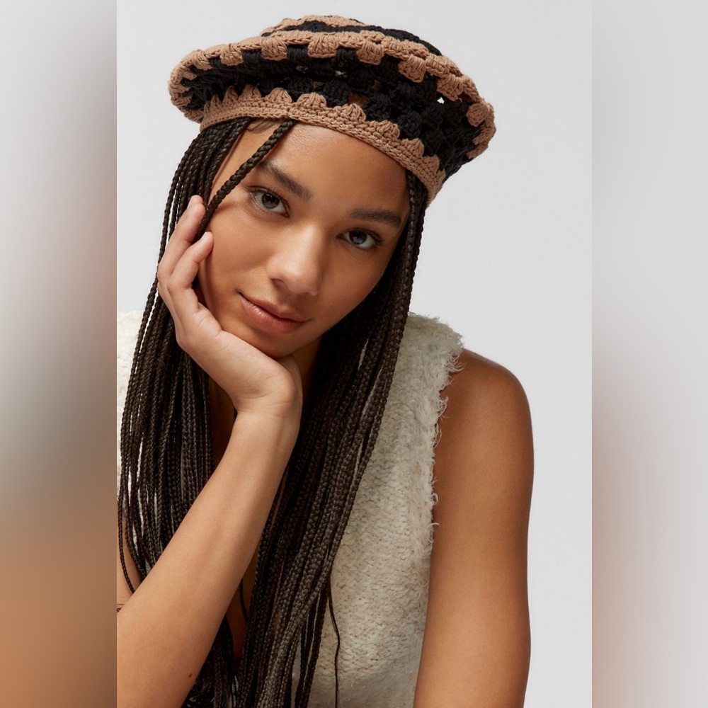 Urban Outfitters Stace Crochet Beret